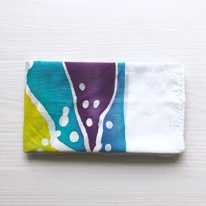 Vintage Japanese Printed Scarf